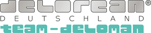 Das Logo von delorean Deutschland team-deloman